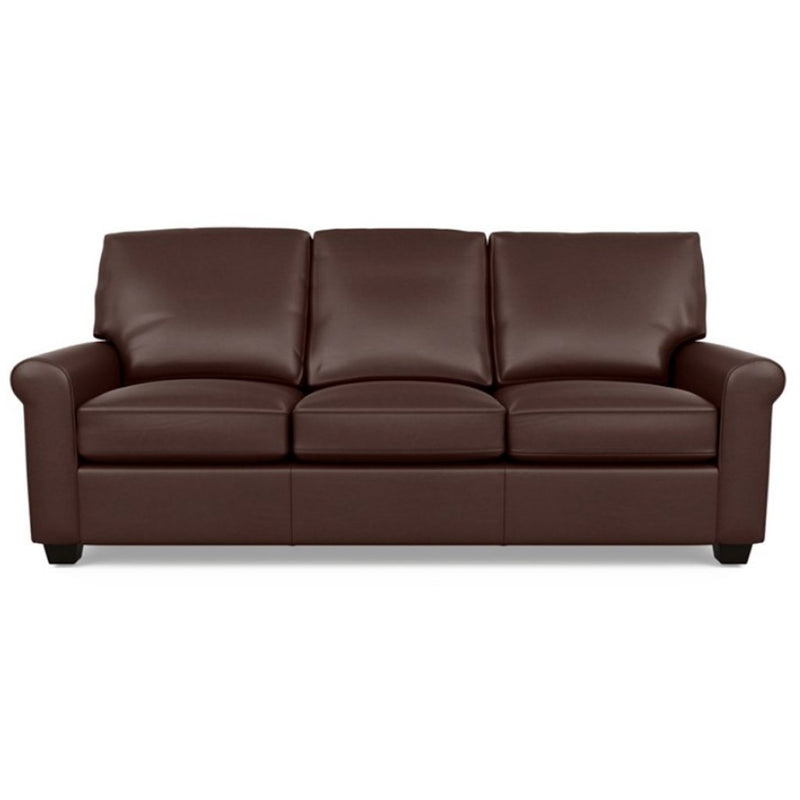 Savoy Leather Sofa by American Leather in Capri Russet