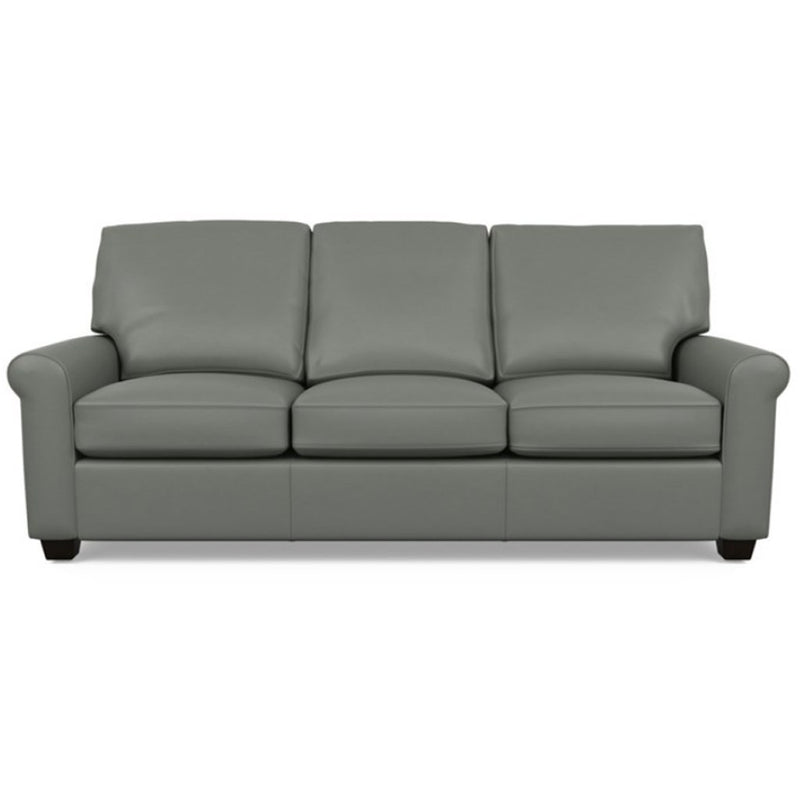 Savoy Leather Sofa by American Leather in Capri Shadow