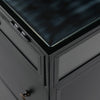 Shadow Box Executive Desk Matte-Black Metal Detail