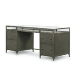 Shadow Box Executive Desk Gunmetal