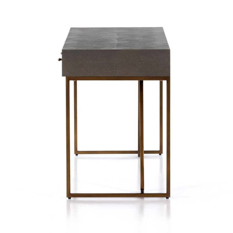 Four hands Shagreen Desk Grey Side View