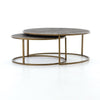 Shagreen Nesting Coffee Table Grey Four Hands