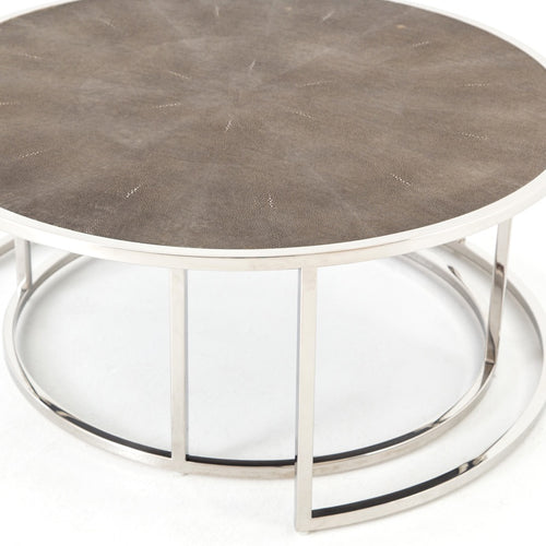 Shagreen Nesting Coffee Table Top View VBEN-018B
