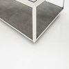 Shagreen Shadow Box Coffee Table - Stainless