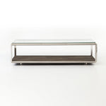 Shagreen Shadow Box Coffee Table - Stainless