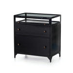 Shadow Box Nightstand Black Four Hands