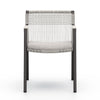 Shuman Outdoor Dining Chair Stone Grey front view