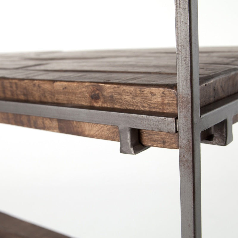 Simien Bookshelf - Gunmetal Iron Frame Detail