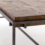 Simien Coffee Table Mango Wood Corner Detail