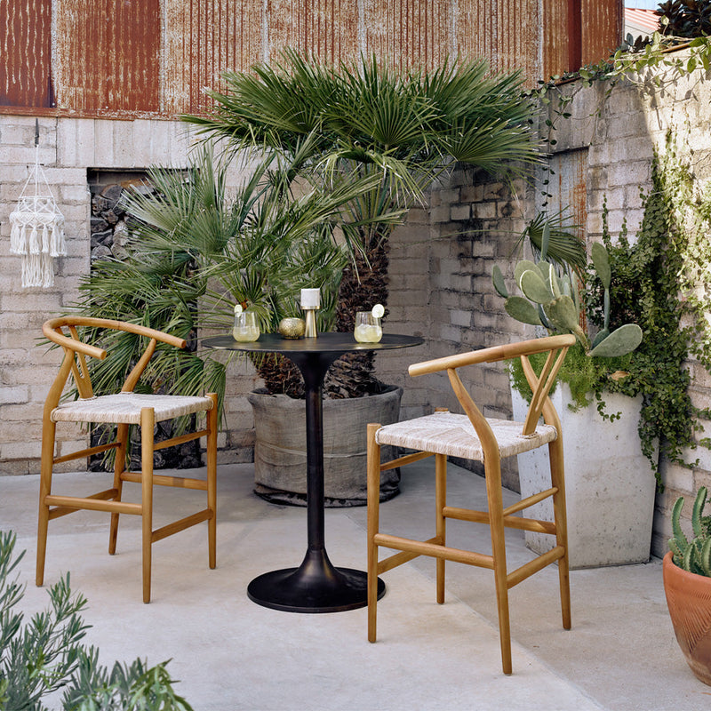 Simone Bar Table - As Shown in an Outdoor Setting