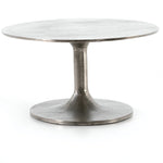 Antique Nickel Simone Rustic Coffee Table