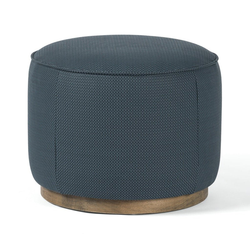 Sinclair Round Ottoman Fresno Cobalt