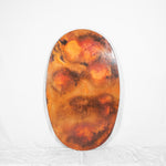 Smooth Copper Oval Tabletop - Natural w/ Spots