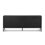 Black Soto Media Console Four Hands Back View