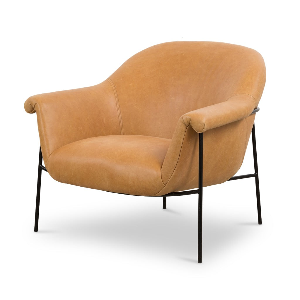 Four Hands Suerte Accent Chair Palermo Butterscotch