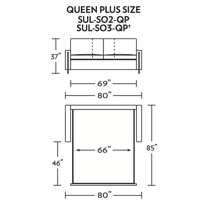 Sulley Queen Plus Size Sleeper Sofa