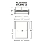 Sulley Queen Size Sleeper Sofa