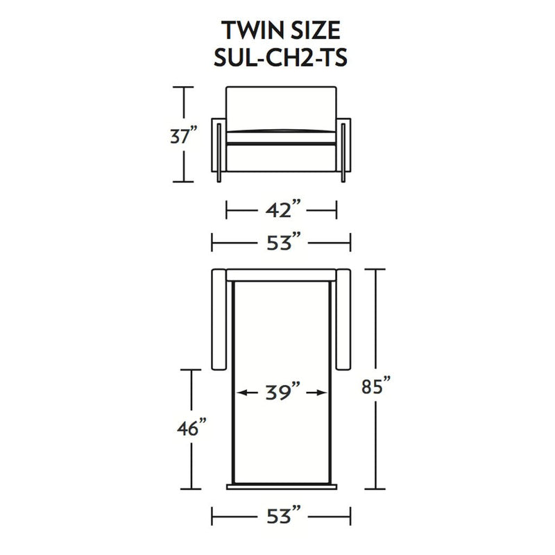 Sulley Twin Size Sleeper Sofa