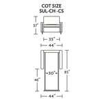 Sulley Cot Size Sleeper Sofa