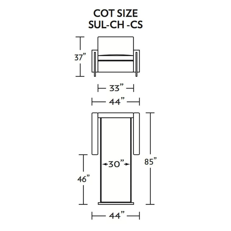 Sulley Cot Size Sleeper Sofa