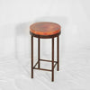 Swansea Southwest Copper Side Table - Natural Copper Finish - Alternate Profile View