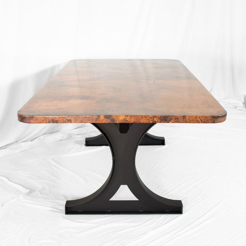 Tacoma Copper Dining Table Natural Finish