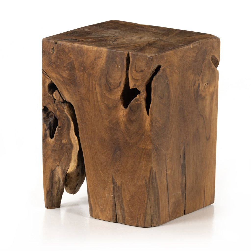 Teak Square Outdoor Stool Four Hands 227026-002
