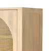 Tilda Cabinet - Natural Mango close up view top right corner