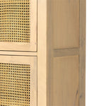 Tilda Cabinet - Natural Mango close view where the doors meet