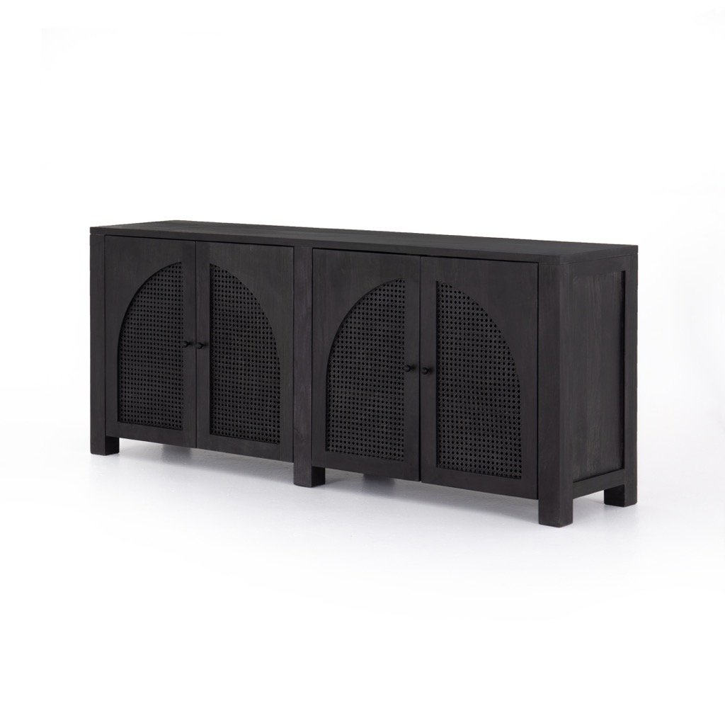 Tilda Sideboard Black Wash Mango Four Hands