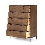 Trey 5 Drawer Dresser - Auburn