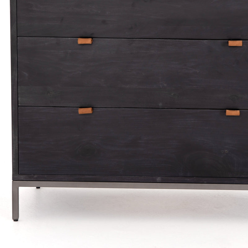 Trey 5 Drawer Dresser - Black Wash