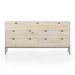 Trey 7 Drawer Dresser Dove Poplar front view