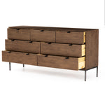 Trey 7 Drawer Dresser - Auburn