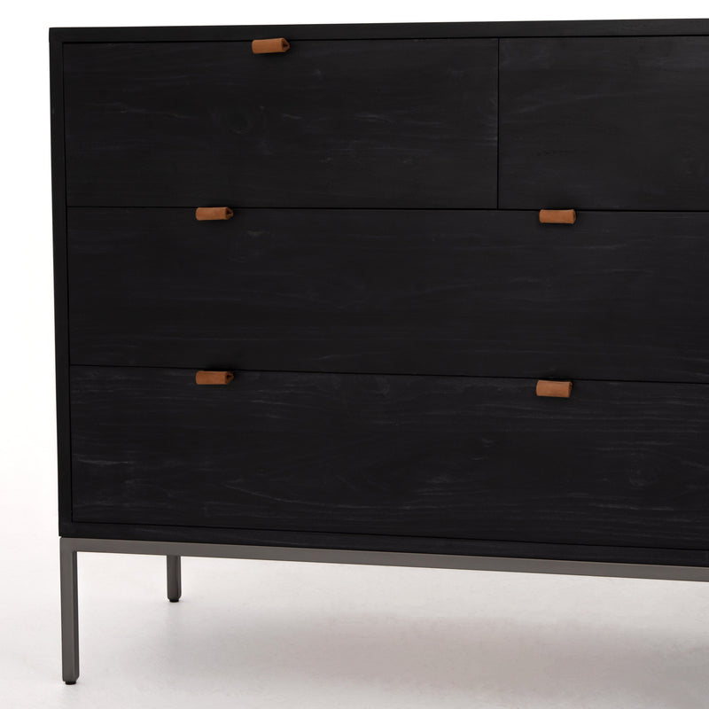 Trey 7 Drawer Dresser - Black Wash