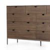 Four Hands Trey 9 Drawer Dresser Auburn Poplar Iron Legs