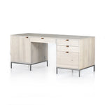 Trey Executive Desk Dove Poplar Angled View 223816-003
