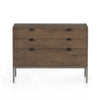 Trey Large Nightstand auburn poplar front view