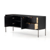 Trey Media Console Black Wash Poplar