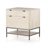 Trey Modular Filing Cabinet Dove Poplar Angled View Four Hands