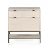 Trey Modular Filing Cabinet Dove Poplar Front View Four Hands