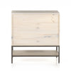 Four Hands Trey Modular Filing Cabinet Dove Poplar Back View