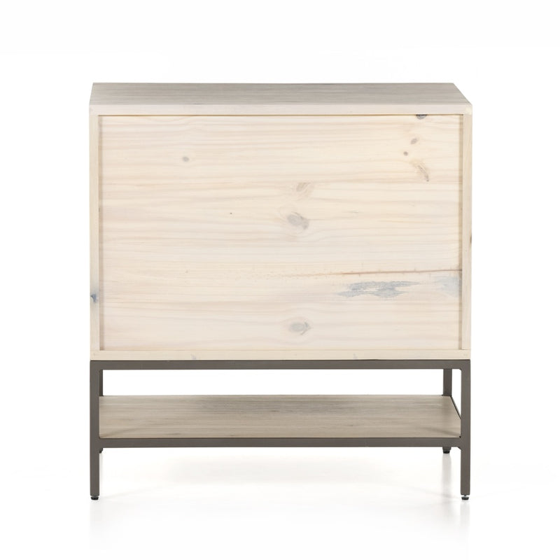 Four Hands Trey Modular Filing Cabinet Dove Poplar Back View