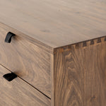 Trey Modular Filing Credenza - Leather Pulls