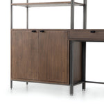 Trey Modular Wall Desk W/ 1 Bookcase Bottom Cabinet Detail