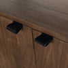 Trey Modular Wall Desk W/ 2 Bookcases Leather Pulls