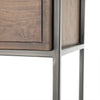 Trey Modular Wall Desk Auburn Poplar Iron Fuse Detail