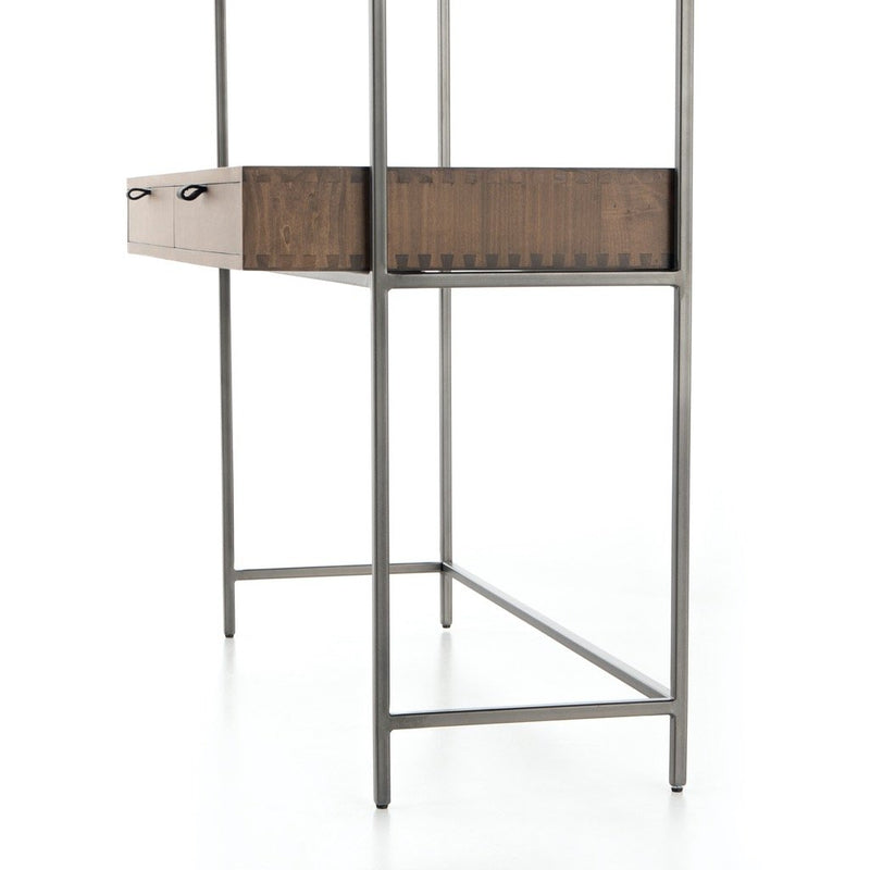 Trey Modular Wall Desk Iron Leg View