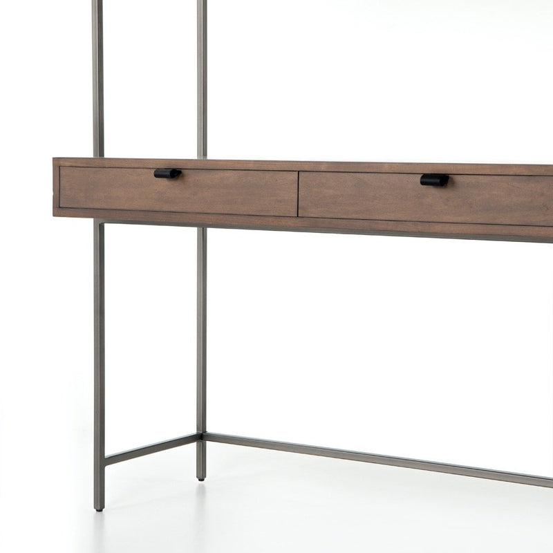 Trey Modular Wall Desk Iron Leg View