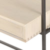 Trey Modular Wall Desk Dove Poplar Iron Frame Detail